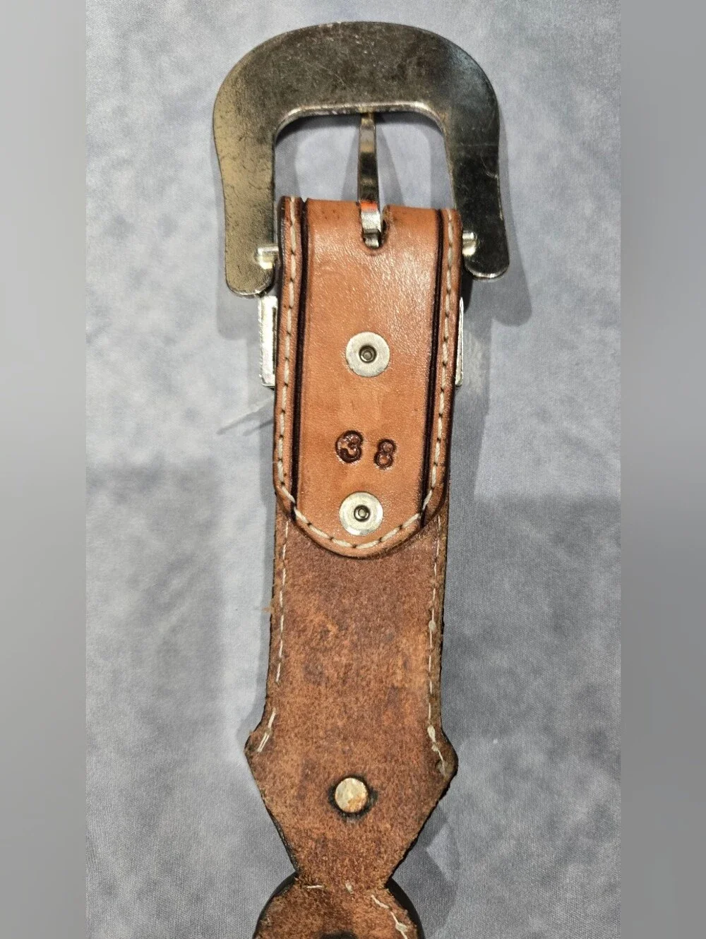 Scalloped Star Concho Western Belt
